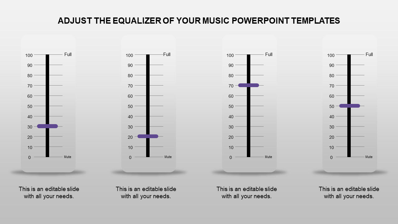 music powerpoint templates-Adjust The Equalizer Of Your Music Powerpoint Templates-4-purple-styel 1